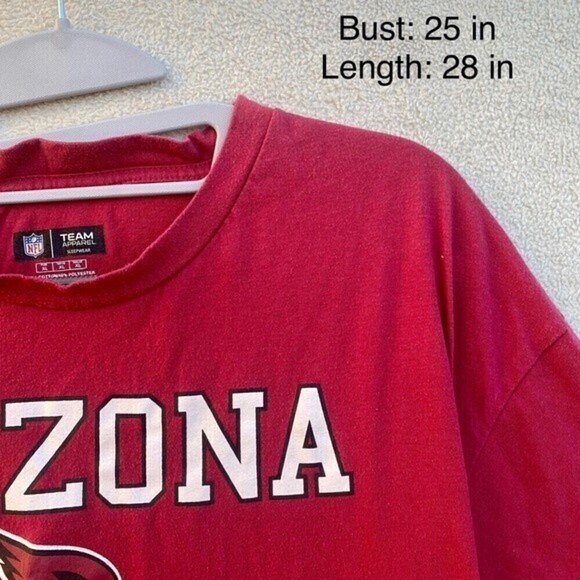 NFL AZ Cardinals Football t-shirt red short sleeve team apparel XL - Picture 4 of 5